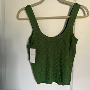 Green tank top